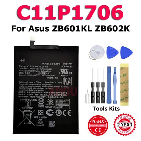 100 New Phone C11p1706 Battery For Asus Zenfone Max Pro M1 6 0 Inch Zb601kl Zb602kl