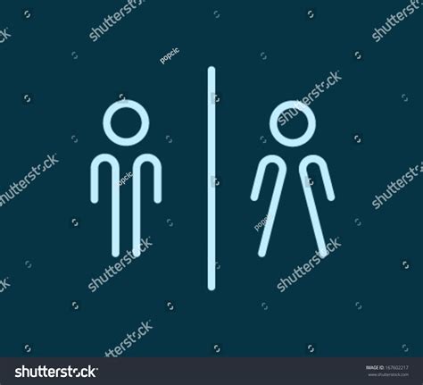 Toilet Signs Stock Vector (Royalty Free) 167602217 | Shutterstock