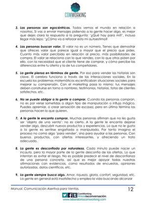 ComWorking Manual Comunicación Efectiva para Ventas PDF