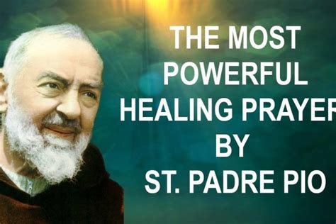 Powerful Healing Prayer Attributed To St Padre Pio Diocese Of Pembroke