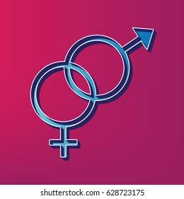 Sex Symbol Sign Vector Blue 3d Stock Vector Royalty Free 628723175 Shutterstock