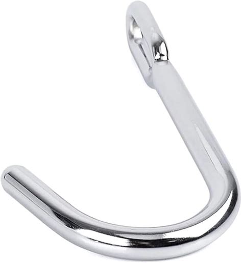 Amazon Stainless Steel Anal Hook Prostate Massage Gay Butt Plug With Ball Metal Anal Plug