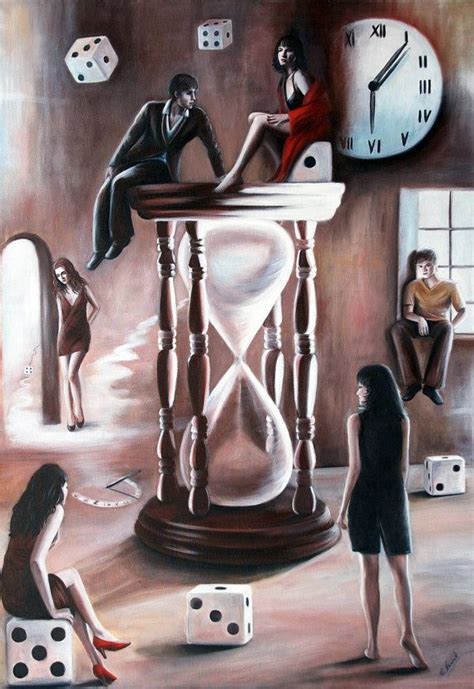 Hourglass Original Oil Painting Surrealism By Elanowakatelier Mirror Painting Art Painting