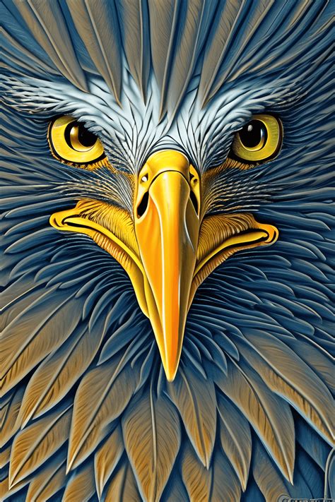 Bald Eagle Portrait · Creative Fabrica