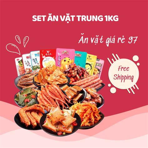 Tổng Hợp Đồ Ăn Vặt Nội Địa Cay Các Loại Set Ăn Vặt Trung Ngon Hot kg Ăn Vặt Giá Rẻ