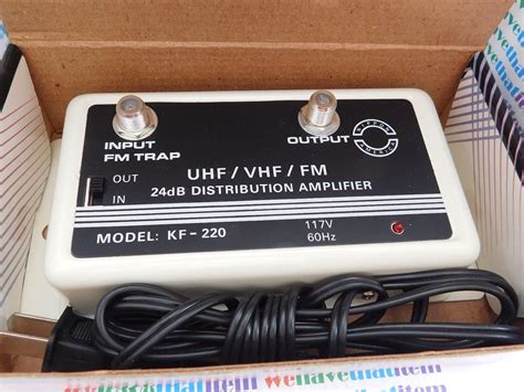 Uhfvhffm Amplifier 24db Distributionkf 2201 Piece Qzty Electronics