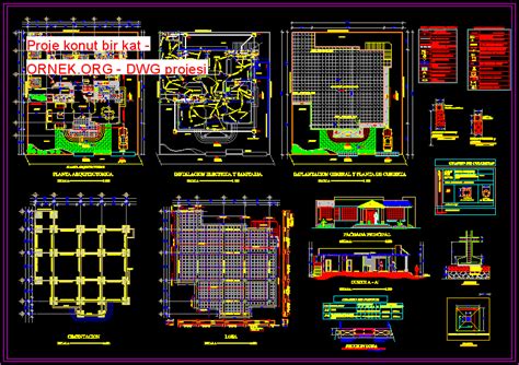 Proje Konut Bir Kat Dwg Projesi Autocad Projeler Hot Sex Picture