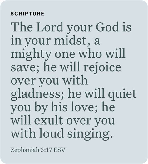 Zephaniah 3 17 The LORD Your God Is In Your Midst A Mighty One Who