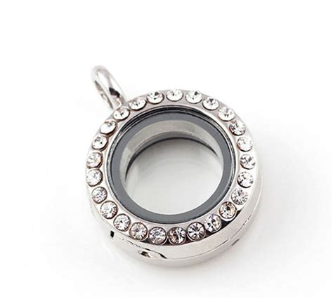 20mm Round Floating Glass Locket Floating Locket Pendant With Etsy