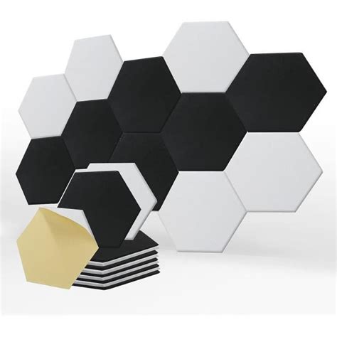 Pi Ces Panneaux Acoustiques Hexagonal Auto Adh Sif Mousse