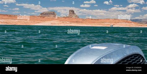 Boating at Lake Powell, Utah, USA Stock Photo - Alamy