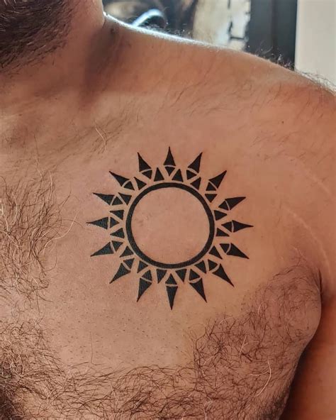 Small Sun Tattoos For Men Hot Sex Picture