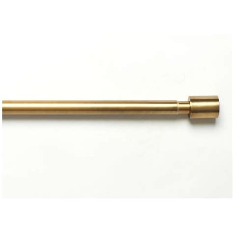 West Elm Antique Brass Curtain Rods Aptdeco