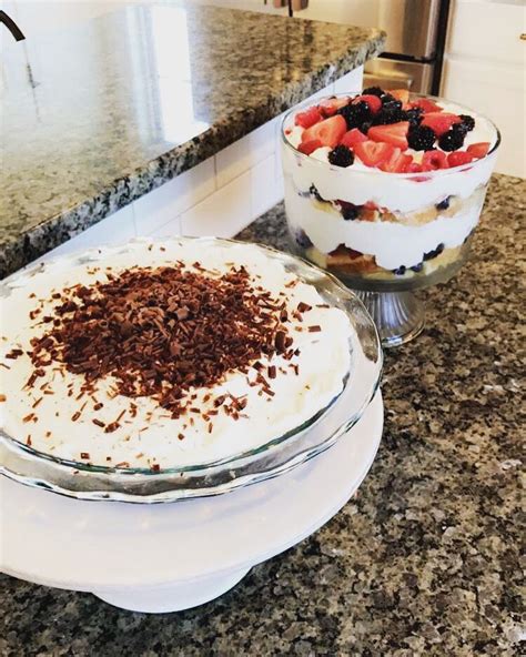 The Perfect Labor Day Collaboration Chocolate Mousse Pie And Fresh Berry Trifle Chocolate