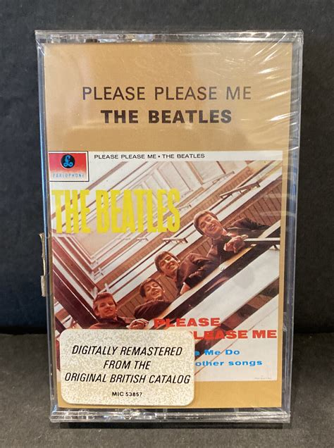 The Beatles Please Me Cassette Tape Album With Original Yellow Paper