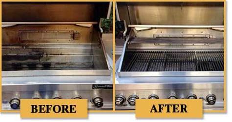 Before and After BBQ Cleaning - Your BBQ grill will look like new!