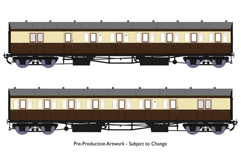 Rapido Trains Uk Gwr ‘b Set Coaches Enwins Models