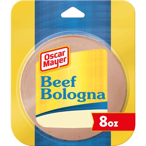 Oscar Mayer Beef Bologna Sliced Lunch Meat 8 Oz Pack Packaged Meat