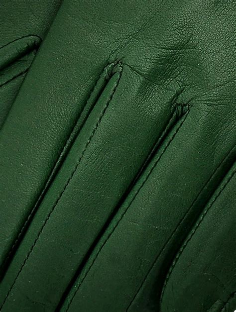 Marsala Olive Green Leather Gloves Glove Gallery