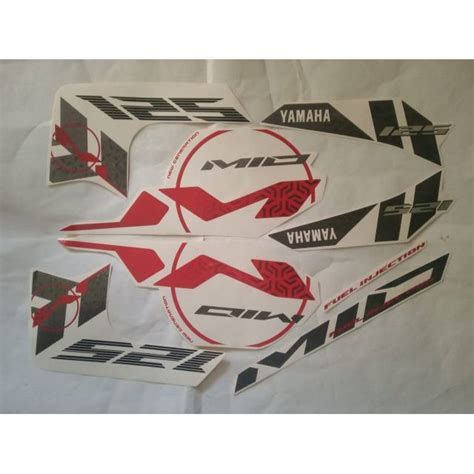 Jual Stiker Lis Body Motor Yamaha Mio M Putih Shopee