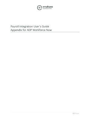 Fillable Online Appendix For Adp Workforce Now Fax Email Print Pdffiller