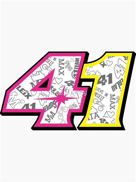 Aleix Espargaro Number 41 2021 Sticker For Sale By EazyTeezy Redbubble