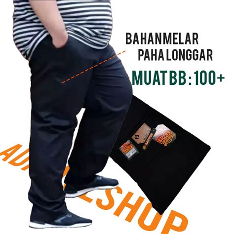 Jual Celana Panjang Pria Chino Big Size Super Jumbo Bahan Chinos Melar