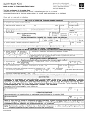 Fillable Online Cas Noao Claim Form And Instructions For Group Short