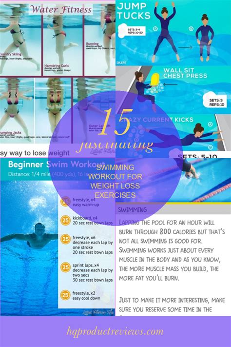 15 Fascinating Swimming Workout for Weight Loss Exercises - Best ...