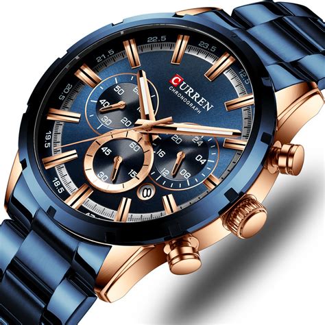 Zegarek Męski Curren 8355 Granatowy - CURREN | Moda Sklep EMPIK.COM