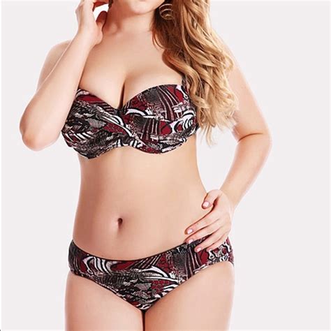 Swim Print Push Up Bikini Plus Set Poshmark