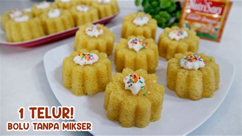 RESEP BOLU JERUK KUKUS NUTRISARI 1 TELUR TANPA MIKSER YouTube