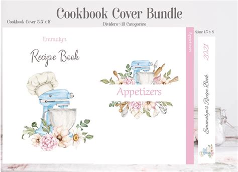 Family Recipe Binder Bundle Printable Digital Download and Fully ...