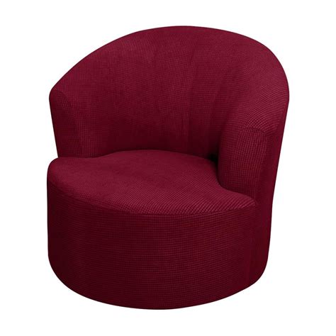 Aqitti Christmas Supplies Stretch Armchair Slipcovers Round Club Chair