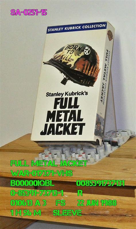 Full Metal Jacket Vhs Matthew Modine R Lee Ermey Vincent D