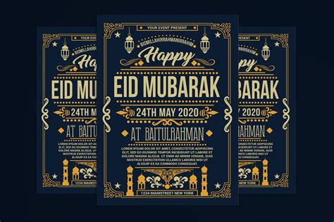 Eid Mubarak Flyer Flyer Templates ~ Creative Market