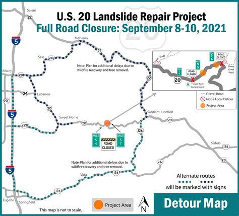 Traffic alert: U.S. Highway 20 to close east of Sweet Home for 3 days ...