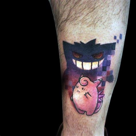 60 Gengar Tattoo Designs For Men - Pokemon Ink Ideas