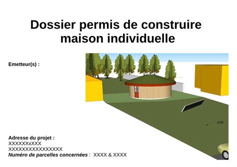 PDF Dossier Permis De Construire Maison Individuelle Dossier Permis