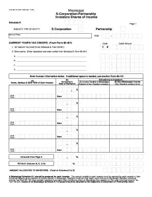 Fillable Online Dor Ms C Income Taxable To Mississippi Dor Ms Fax