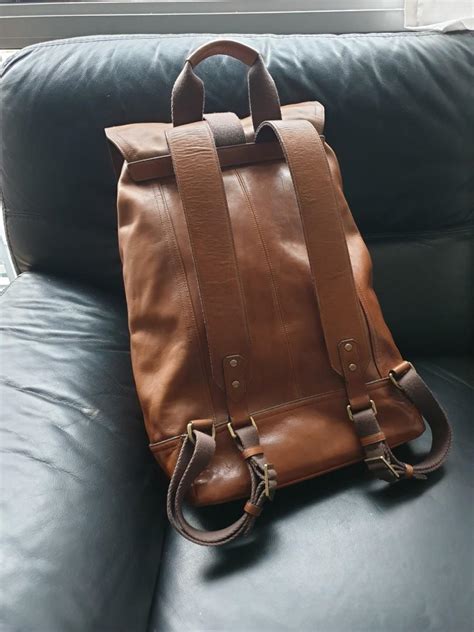 Coach Bag Bleecker Leather Backpack Men S Fashion Bags Backpacks On