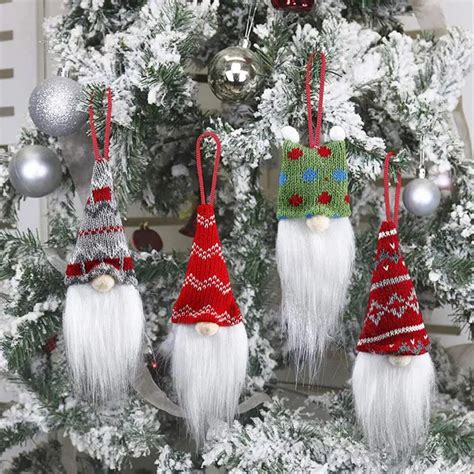 Dropship 9PCS Christmas Gnome Plush Elf Dolls Handmade Faceless Dwarf