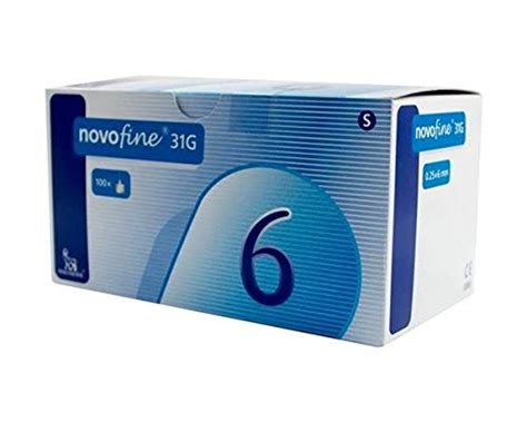 Insulin Pen Needle Novofine® 31g X 6mm 100 Bx Medex Supply