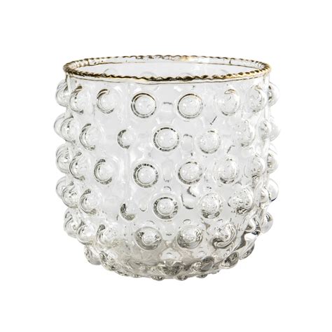 Glass Hobnail Votive Candle Holder Modish Furnishing