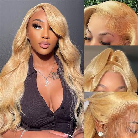 Amazon Honey Blonde Lace Front Wig Human Hair 13x4 Honey Blonde