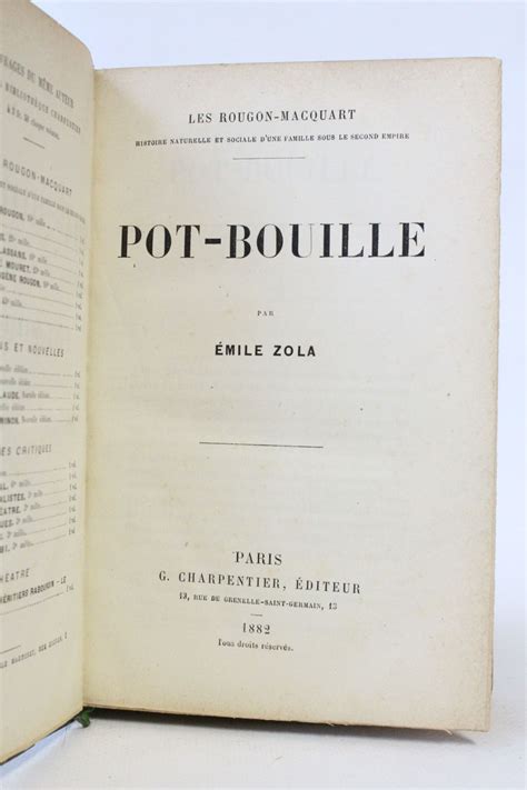 Zola Pot Bouille Edition Originale Edition Originale