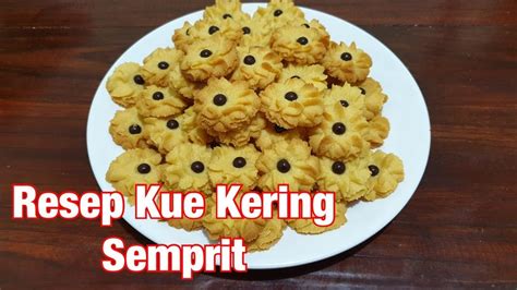 Resep Kue Kering Semprit Maizena Youtube