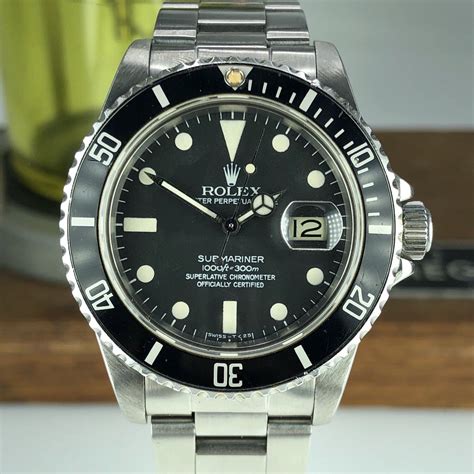 1984 Vintage Rolex 16800 Submariner Matte Dial Awadwatches