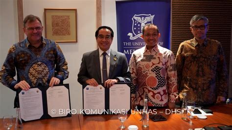 Perjanjian Kerja Sama Strategis Unhas Dan University Of Melbourne