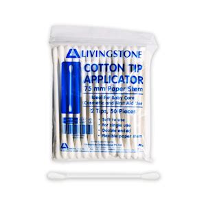 Livingstone Cotton Tip Applicator Double Tipped Biodegradable Paper